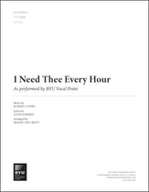 I Need Thee Every Hour TTTTBBBB choral sheet music cover